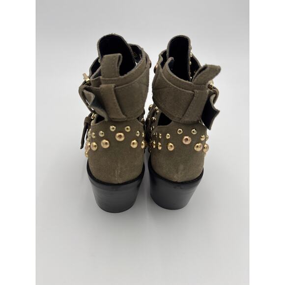 Kurt Geiger Studded Block Heel Ankle Boots Sybil - Picture 6 of 10